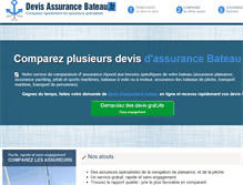 Tablet Screenshot of devis-assurance-bateau.fr